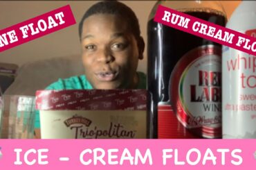 먹방 ICE CREAM FLOAT WITH WINE AND RUM MUKBANG | EATING SHOW