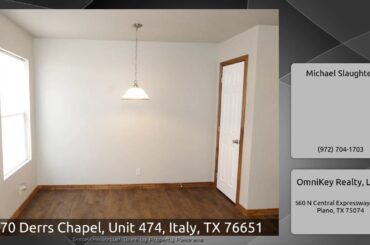 470 Derrs Chapel, Unit 474, Italy, TX 76651