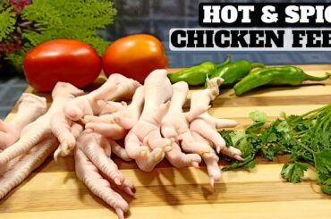 HOT & SPICY Chicken Feet | BEST RECIPE FOR CHICKEN FEET |  Authentic Restaurant Style Chicken Feet.
