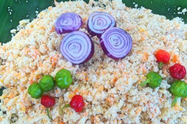 Tasty Carrot Pittu Preparing | Village Farming& Cooking