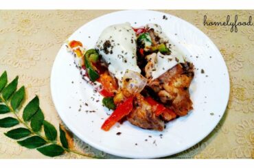 Italian-Herbs Chicken with sauteed vegetables | Indo-Italian Style | Chicken Recipe | homelyfood.in