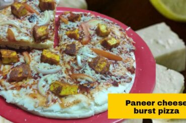 Cooking RecipePaneer cheese burst pizza recipe | पनीर चीज़ पिज़्ज़ा | pratis kitchen |