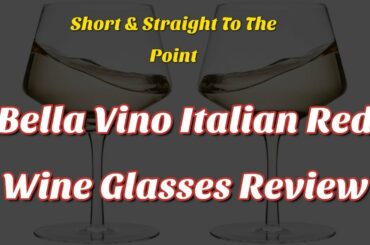 Bella Vino Italian Red Wine Glasses 15.5 Ounce 9.1'', Laser Cut Rim For Wine Tasting Review