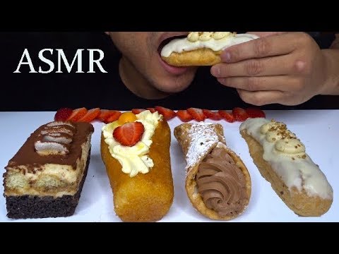 ASMR EATING ITALIAN BAKERY DESSERTS*PASTRIES* (NO TALKING) MUKBANG ASMR EATING ITALIAN BAKERY DESSERTS*PASTRIES* (NO TALKING) MUKBANG