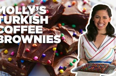 The Fudgiest Turkish Coffee Brownies with Molly Yeh | Food Network