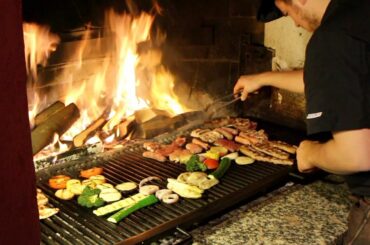 Italian food - Burn Bright Barbecue in winter mountain hut