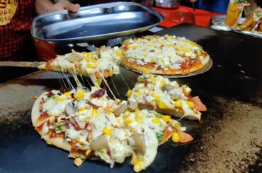Cheesiest Pizza Uttapam | Pizza without Maida | Indian Street Food