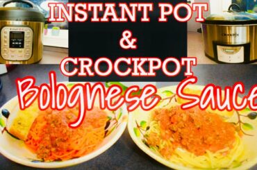 EASY INSTANT POT OR CROCKPOT BOLOGNESE SAUCE // SKINNYTASTE BOLOGNESE RECIPE // Contemporary Mama