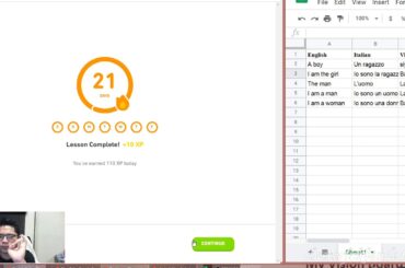 Duolingo Italian: Refreshing my Italian Knowledge Part 1