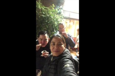 Eating Italian gelato in Winter time