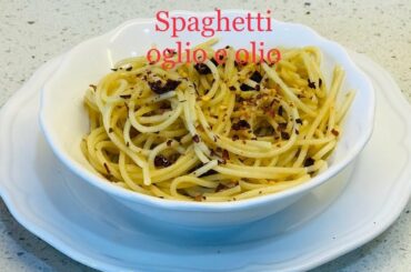 Pasta recipe Hindi || spaghetti oglio e olio Italian dish || Italian pasta recipe