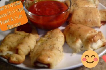 How to Make PIZZA ROLL UPS : Quick & Easy Recipes!  FUN!!