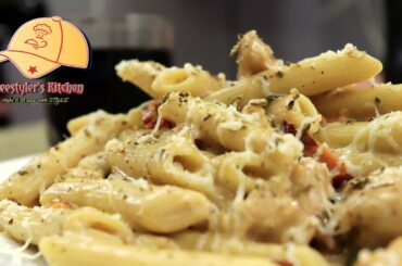 White sauce pasta/ Pasta in white sauce/ Indian style white sauce pasta/ Pasta recipe/ Chicken Pasta