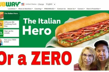 Subway Italian Hero Or a ZERO food review