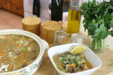 Mini Meatball Vegetable Soup Recipe