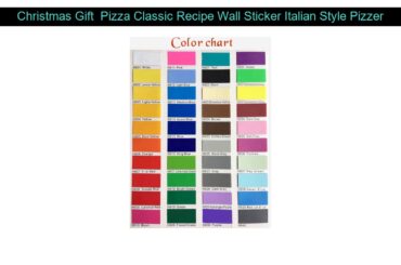 Pizza Classic Recipe Wall Sticker Italian Style Pizzeria Wall Art Poster Removable Restaurant Pizz