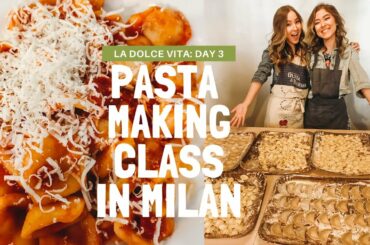 PASTA MAKING CLASS IN ITALY!! 🇮🇹 | La Dolce Vita: Day 3