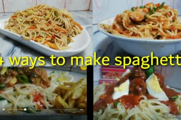 Spaghetti recipe|chicken spaghetti recipe |Spaghetti 4 Ways|Spaghetti recipe italian style