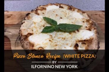 How to make Pizza Blanca in a Wood Fired Pizza Oven - White Pizza Recipe by ilFornino