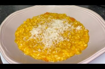 Italian Creamy Pumpkin Risotto - Quick and Easy Recipe