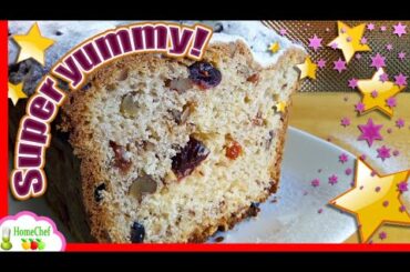 SUPER YUMMY! German CHRISTMAS stollen, EASY sweet BREAD recipe to make TRADITIONAL Christmas STOLLEN