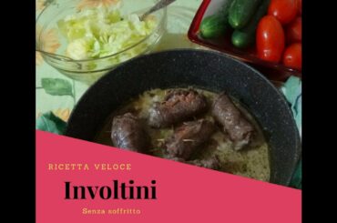 Involtini di carne veloci con mortadella e formaggio - meat rolls recipe - italian food