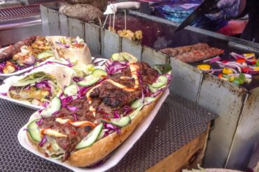 Huge and Juicy Kebab Sandwiches and Wraps. London Street Food