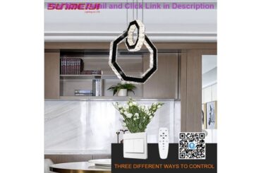 Nordic LED Chandeliers For Kitchen Dining Table Dimmable Crystal Chandelier Lighting Hanging Penda