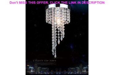 Best LED Crystal Mount Ceiling Light lustre Modern K9 Ceiling Lighting Fixture for Bedroom Living R