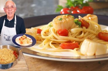 Linguine with Scallops Recipe