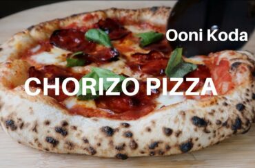 Chorizo Pizza Full-Gas Ooni Koda Pizza Oven Cook | Real-time Cook