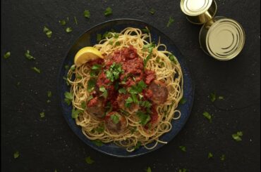 Italian Tuna Balls and Spaghetti Recipe - Love Canned Food