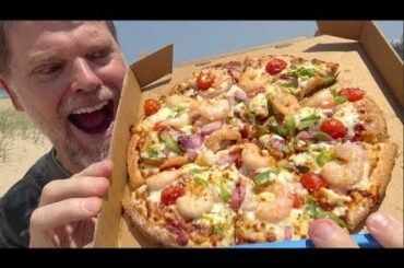 Dominos $9.95 BBQ Prawn Pizza Review