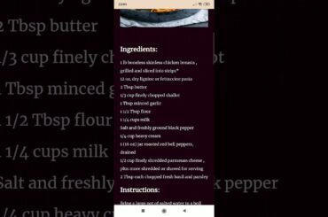 How to cook Pasta With Grilled Chicken. Cooking recipes