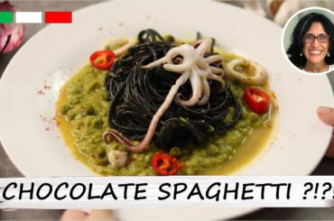 Squid Ink Spaghetti with Peas and Calamari | Recipe Explained Step by Step