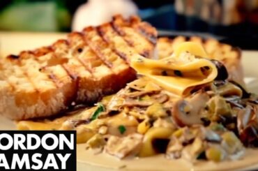 Mushroom, Leek and Tarragon Pasta - Gordon Ramsay