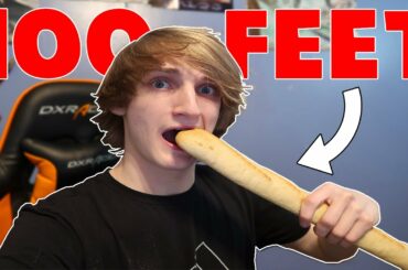 Eating The Biggest Breadstick I've Ever Seen!