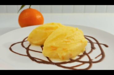 Authentic Italian Mandarin Sherbet Recipe / Orange sherbet /Recipe with Subtitles