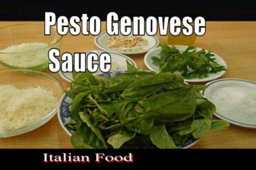 Pesto Genovese Sauce Recipe Italian Food