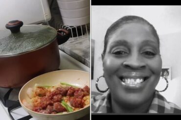 COOKING FOR ONE PERSON ~|~ Shrimp 🍤 Italian Sausage 🧆