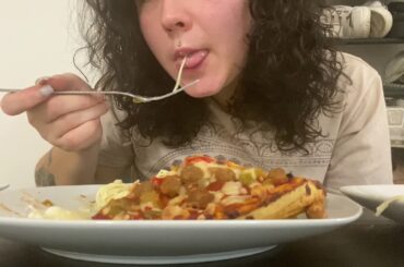 Italian Food Mukbang (No Talking)