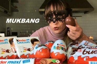MUKBANG ITA: KINDER CHALLENGE (MANGIO CIOCCOLATO, UOVO, BUENO) EATING SHOW ITALIANO