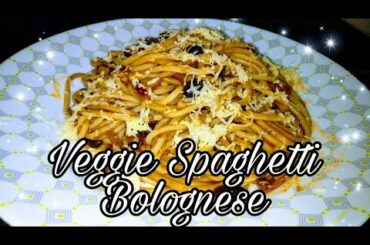 Veggie Spaghetti Bolognese/ Italian dish/ Internationally Famous