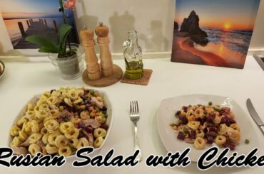 Russian Salad with Chicken baked by Dimas Yunani || Worldwide recipes culinary food