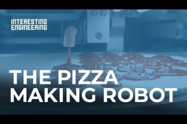 This robot can make 300 12-inch pizzas an hour