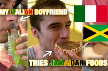 ITALIAN BOYFRIEND TRIES (AND RANKS) OUR JAMAICAN FOOD