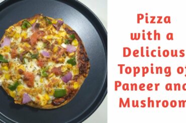 Make Pizza in BOSCH Microwave with a Delicious topping of Paneer and Mushroom // Cook With Bosch