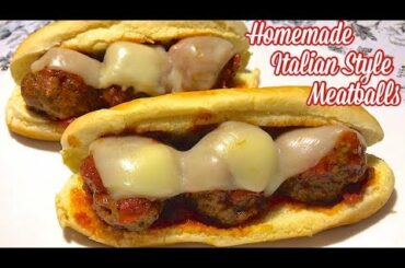 Homemade Italian Style Meatballs | How to Make Meatballs Homemade