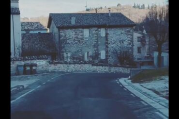 A little village in Italy drive through