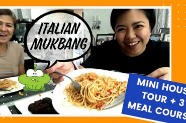 Italian Mukbang + Mini House Tour